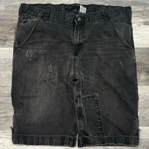 Rocawear‎ Shorts Vintage Y2K Black Mens 42 Hip Hop Skater Faded Denim Jean Jorts